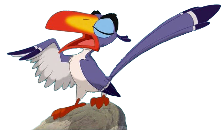 Disney Zazu Png File (navy, silver, beige, gray, white)