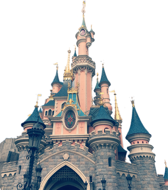 Disneyland Castle (black, gray)