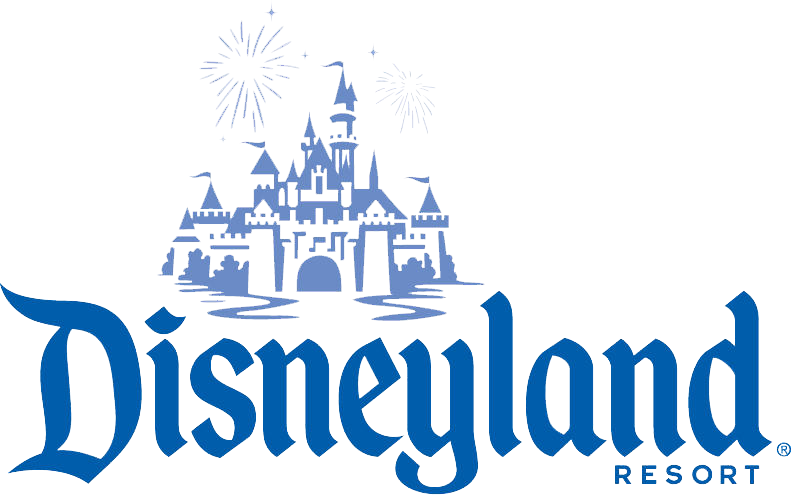 Disneyland Logo No Background (teal, gray, white, lavender, silver)