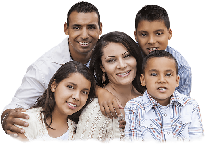 Hispanic Family Png Photo (black, beige, lavender)