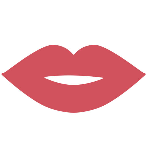 Kiss Free Transparent Png Icon Download (white, salmon, black, chocolate)