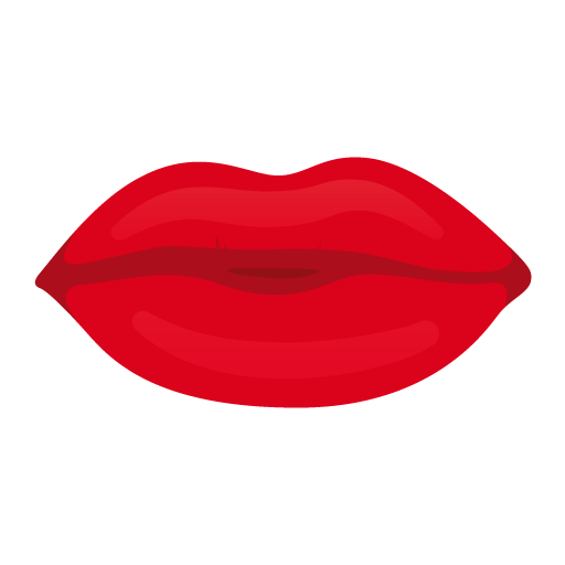 Kiss Lips Free Png Icon Download (silver, white, red, maroon, black)