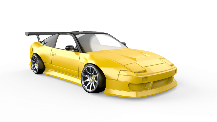 Nissan 240Sx Png File (white, lavender, black)