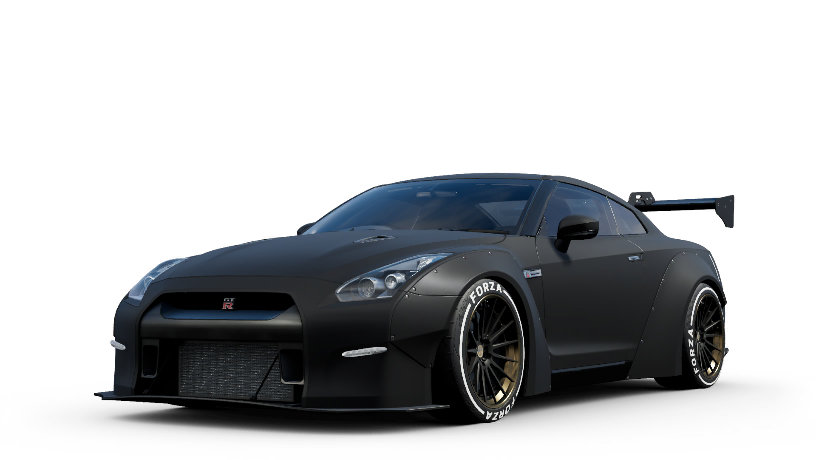 Nissan Gtr 35 Png Image (black)