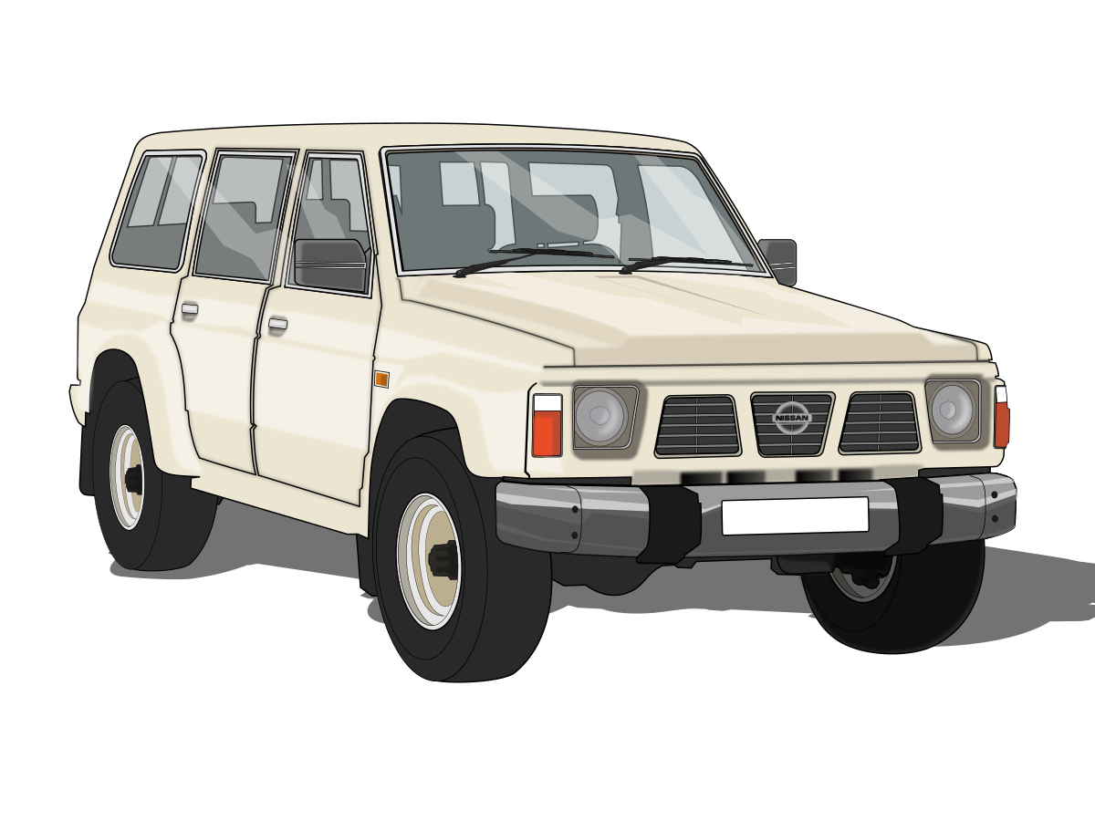 Nissan Patrol Png Photo (beige, gray, black, white)