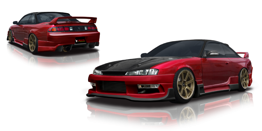 Nissan Silvia S15 Png Clipart (white, black)