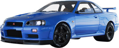 Nissan Skyline Gt R R34 Png File (black)