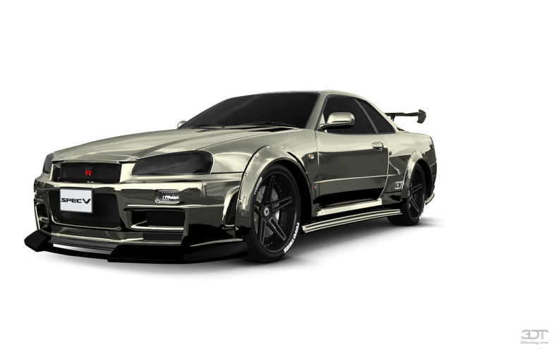 Nissan Skyline Png File (indigo, black)