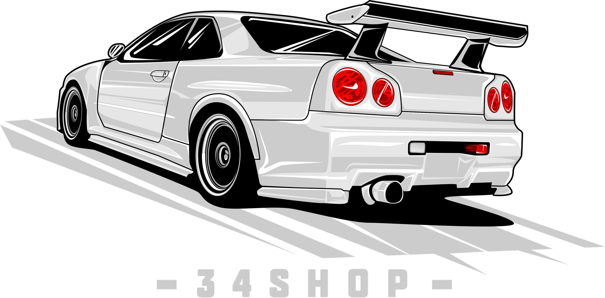 Nissan Skyline Png Isolated File (silver, lavender, black)