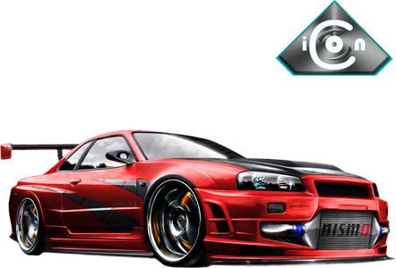 Nissan Skyline Png Isolated Hd (white, black)