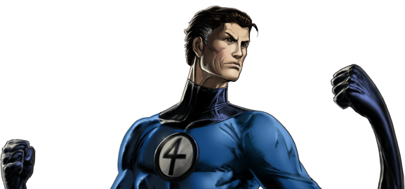 Mister Fantastic Transparent Png (black)