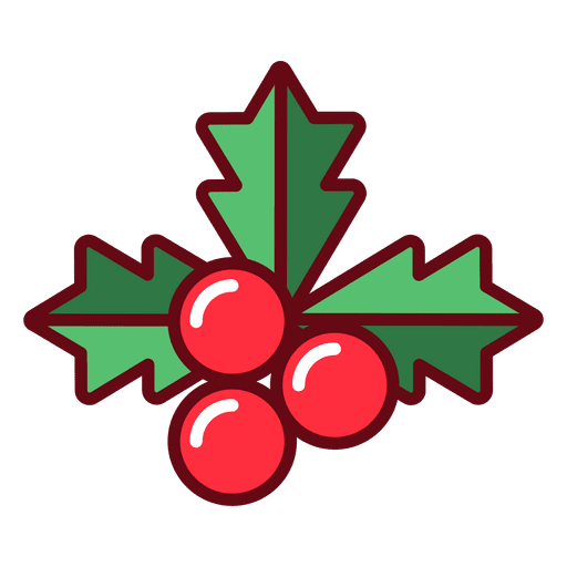 Mistletoe Png File (red, maroon, gray, teal)