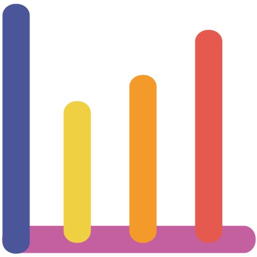 Histogram Free Png Icon (salmon, black, chocolate, orange, gray)