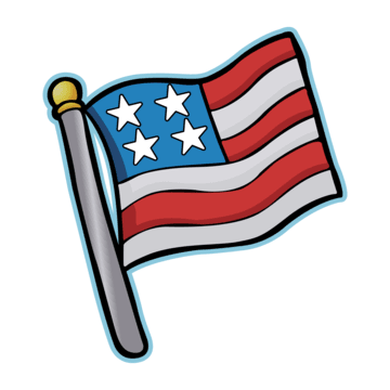 Distressed American Flag Png Picture (chocolate, teal, gray, lavender, silver)