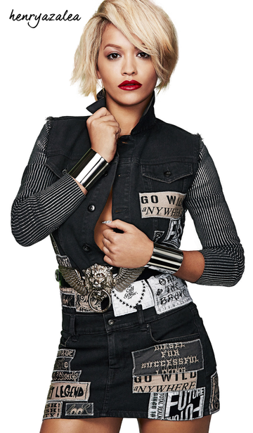 Rita Ora Png Clipart (black)