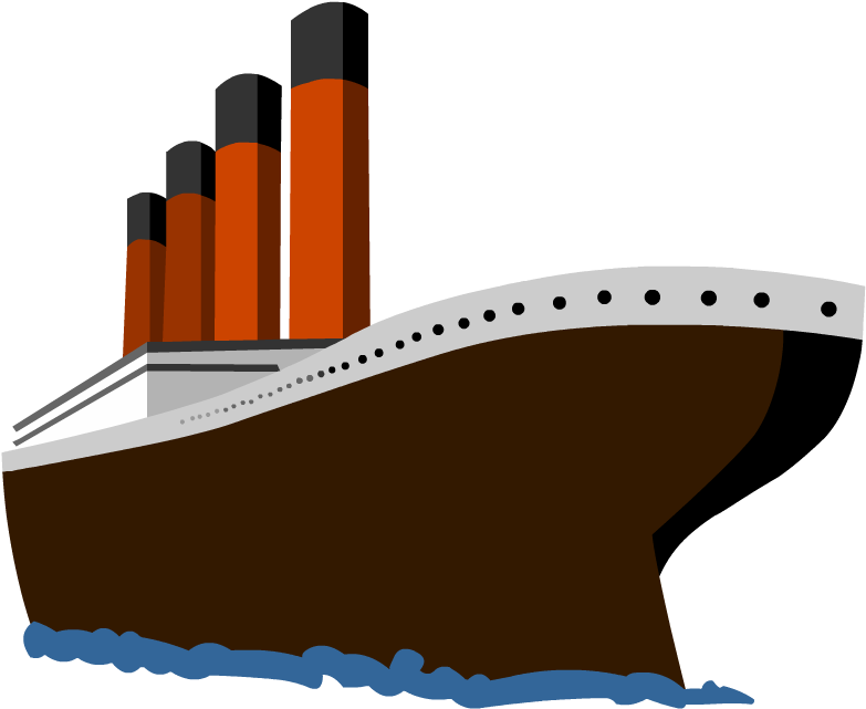 Titanic Png Image (maroon, black, silver, chocolate)