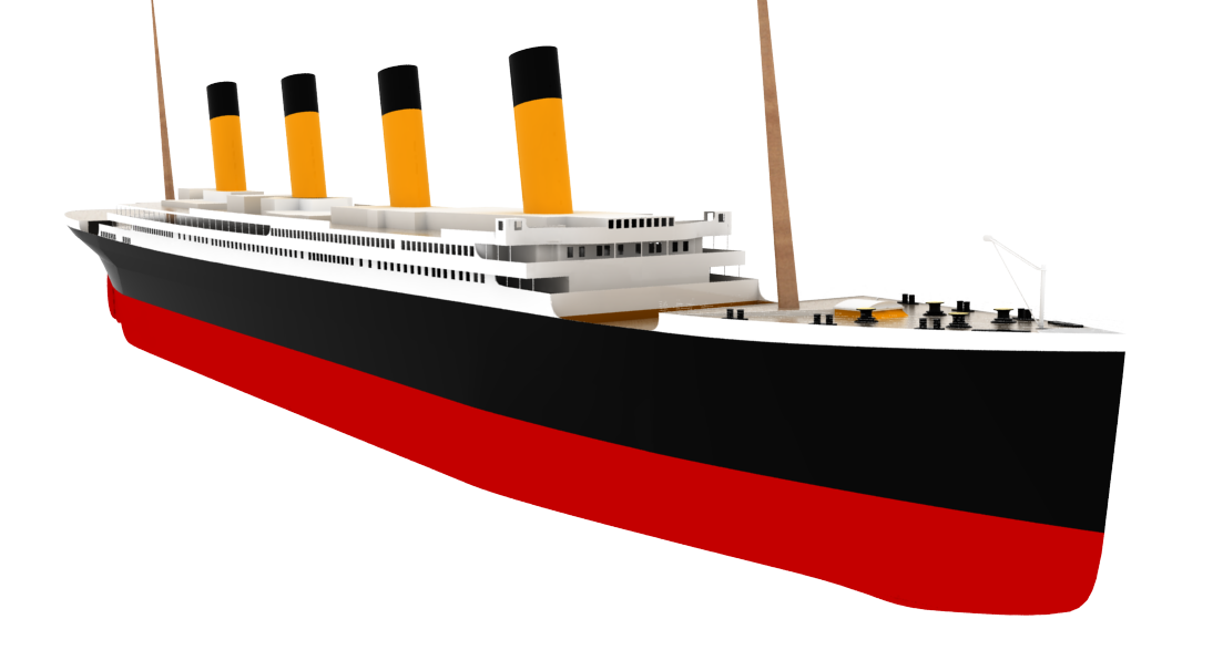 Titanic Png Images (gray, white, black, lavender, red)