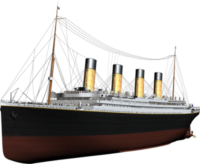 Titanic Transparent Png (black)