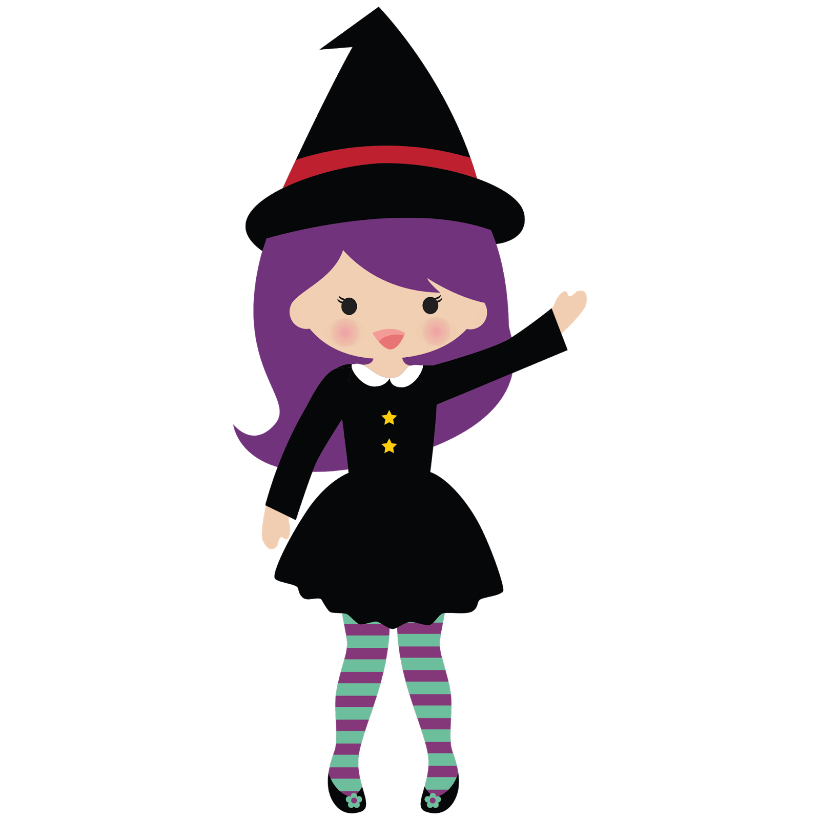 Witch Face Png Image (black, pink, purple)