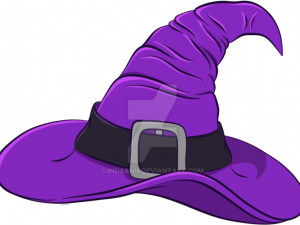 Witch Hat Png Photos 300X225 (purple, black)