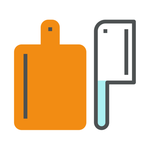 Kitchen Knives And Cutting Boards Free Png Icon Download (black, orange, white, mint, gray)