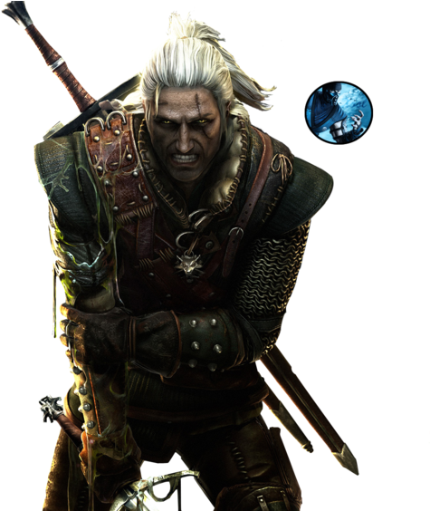 Witcher Png Cutout (black)