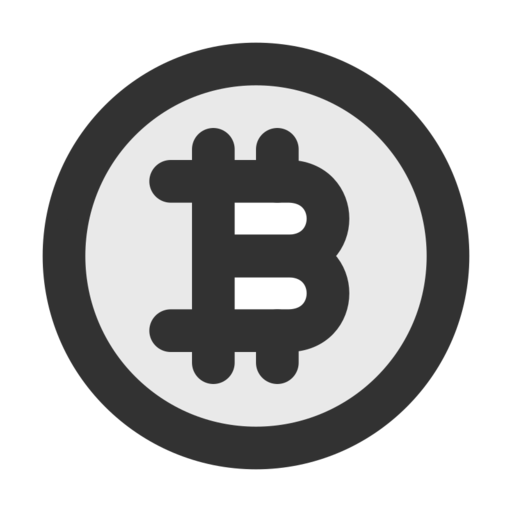 Bitcoin Circle Free Png Icon (black)