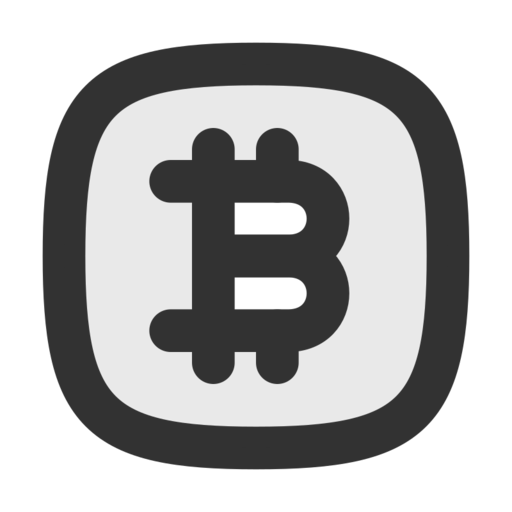 Bitcoin Square Free Png Icon Download (black)