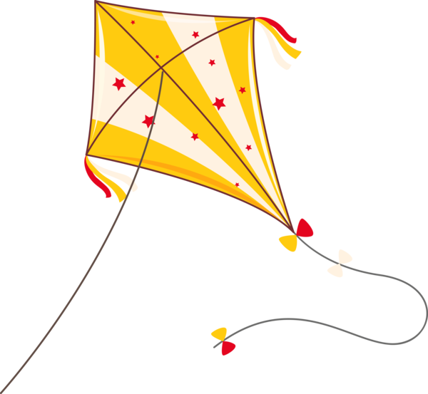 Kite Png Clipart (beige, black, gold)