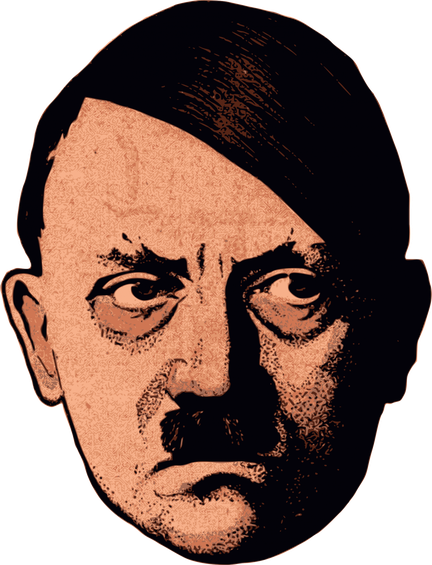 Hitler Mustache Png Transparent Image (black, salmon)