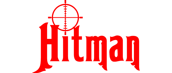 Hitman Logo Transparent Png (olive, chocolate, red, black, gold)