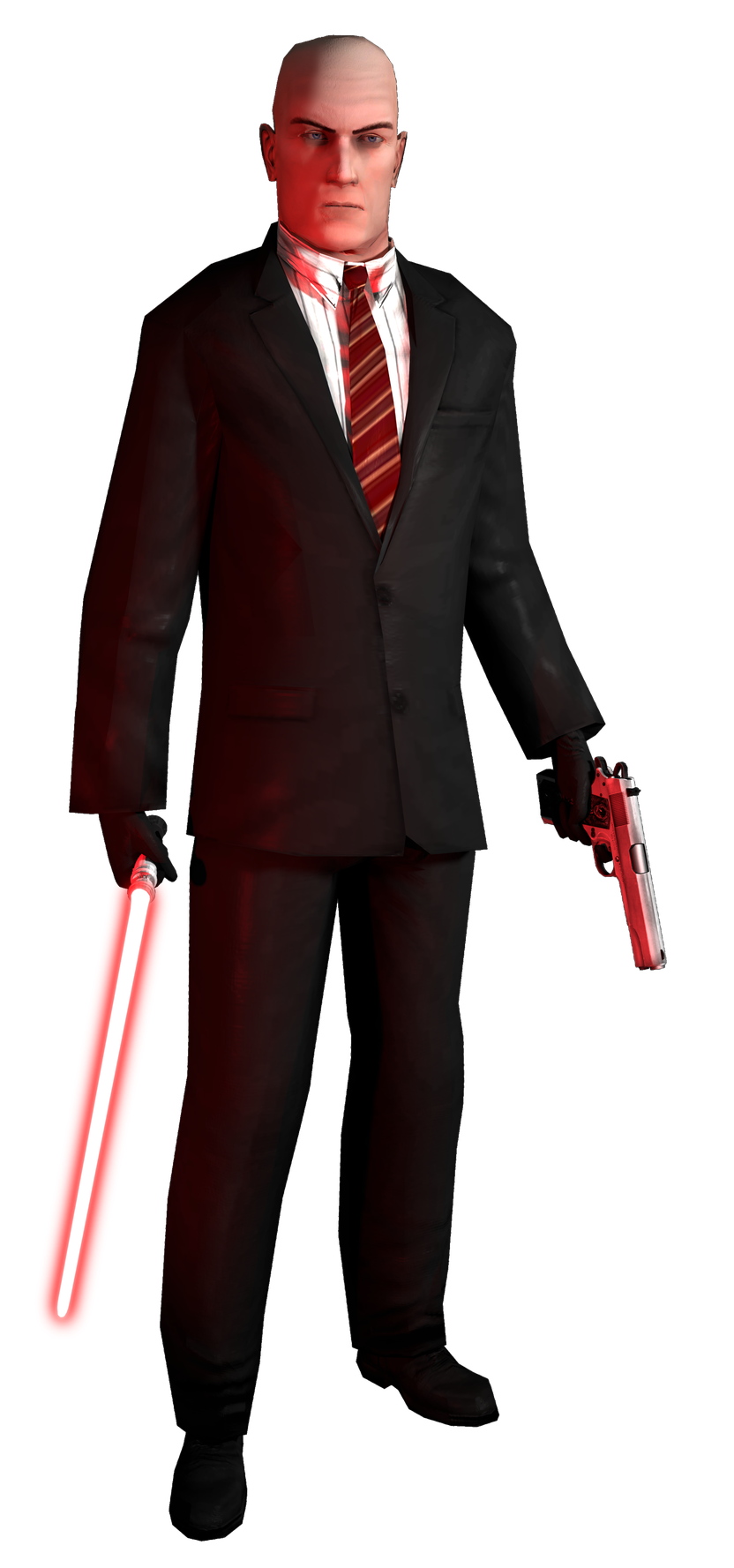 Hitman Transparent Background (black)