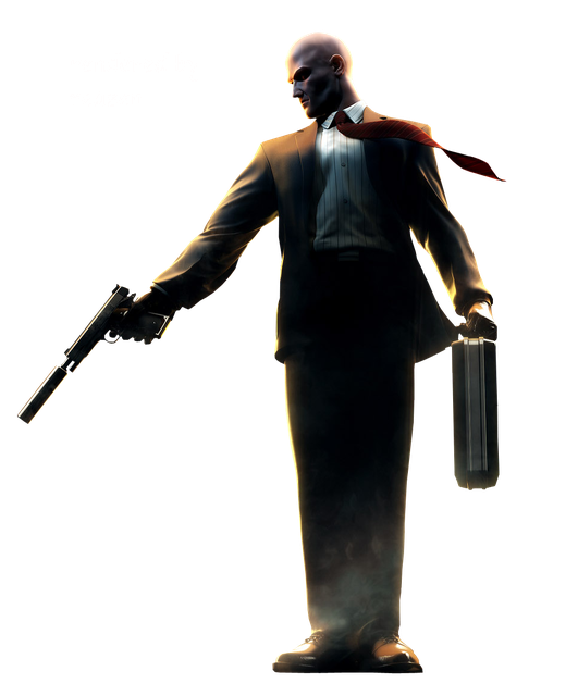 Hitman Transparent Png (black)