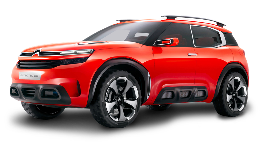 Citroen C5 Aircross Png Photo (black, silver, red)