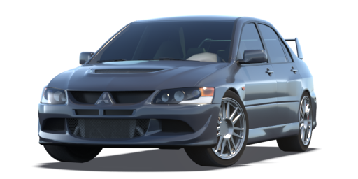 Mitsubishi Evo 8 Png (black)