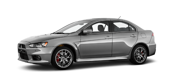 Mitsubishi Evolution Png Image (gray, black)