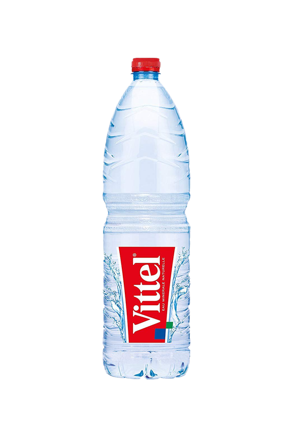 Vittel Bottled Water Transparent Background (black, red, lavender, white)