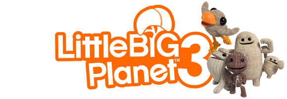 Little Big Planet Logo Png Picture (white, chocolate, black, beige)