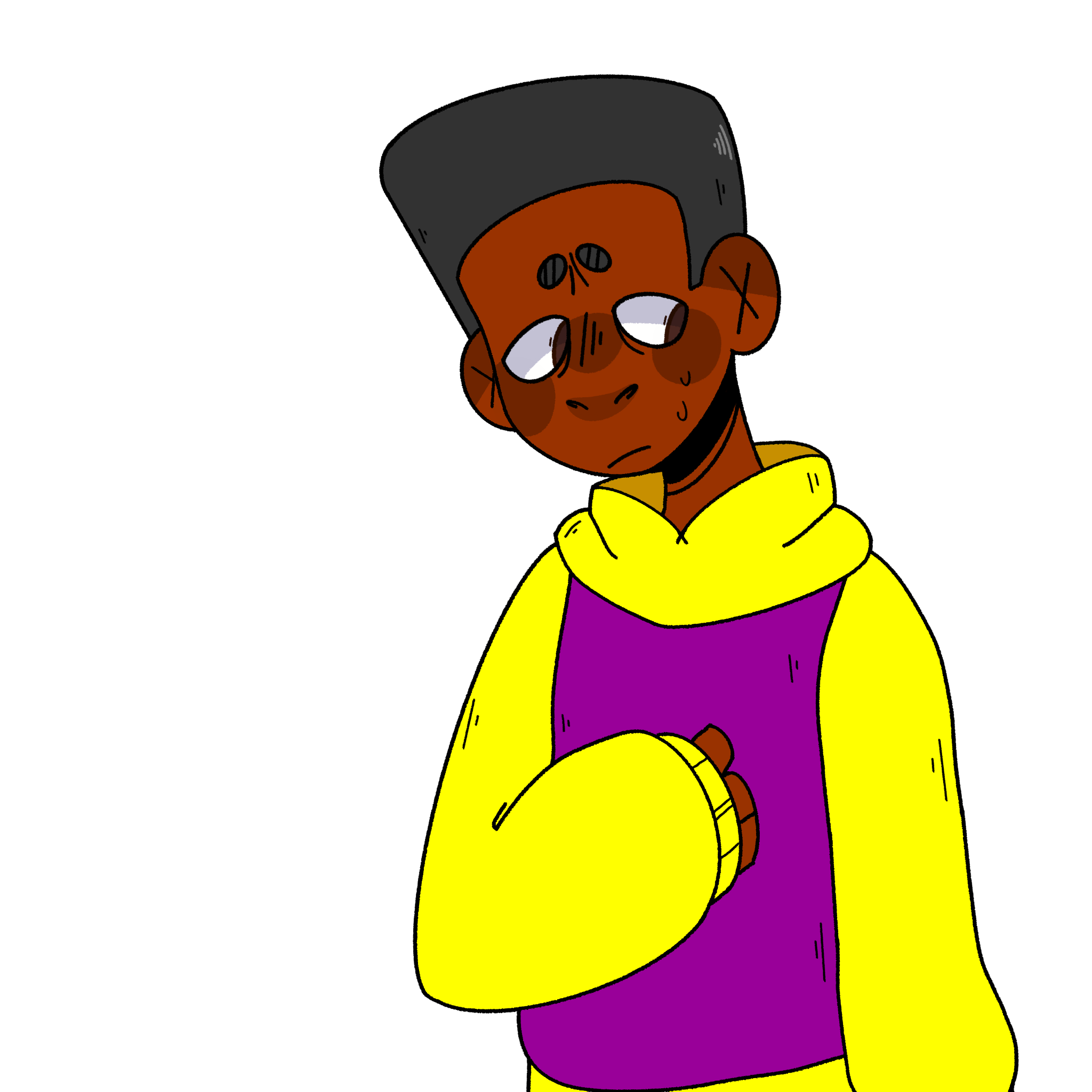 Little Bill Png File (maroon, yellow, purple, black)