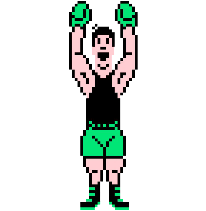 Little Mac Super Smash Brothers Png Transparent Image (gray, pink, black, teal, white)