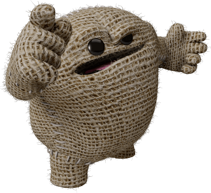 Littlebigplanet Transparent Background (gray)