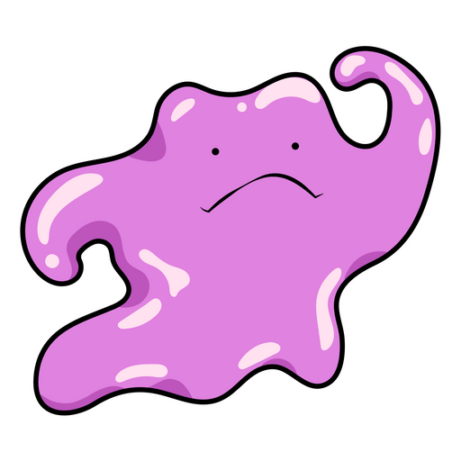 Ditto No Background (black, lavender, violet, white)