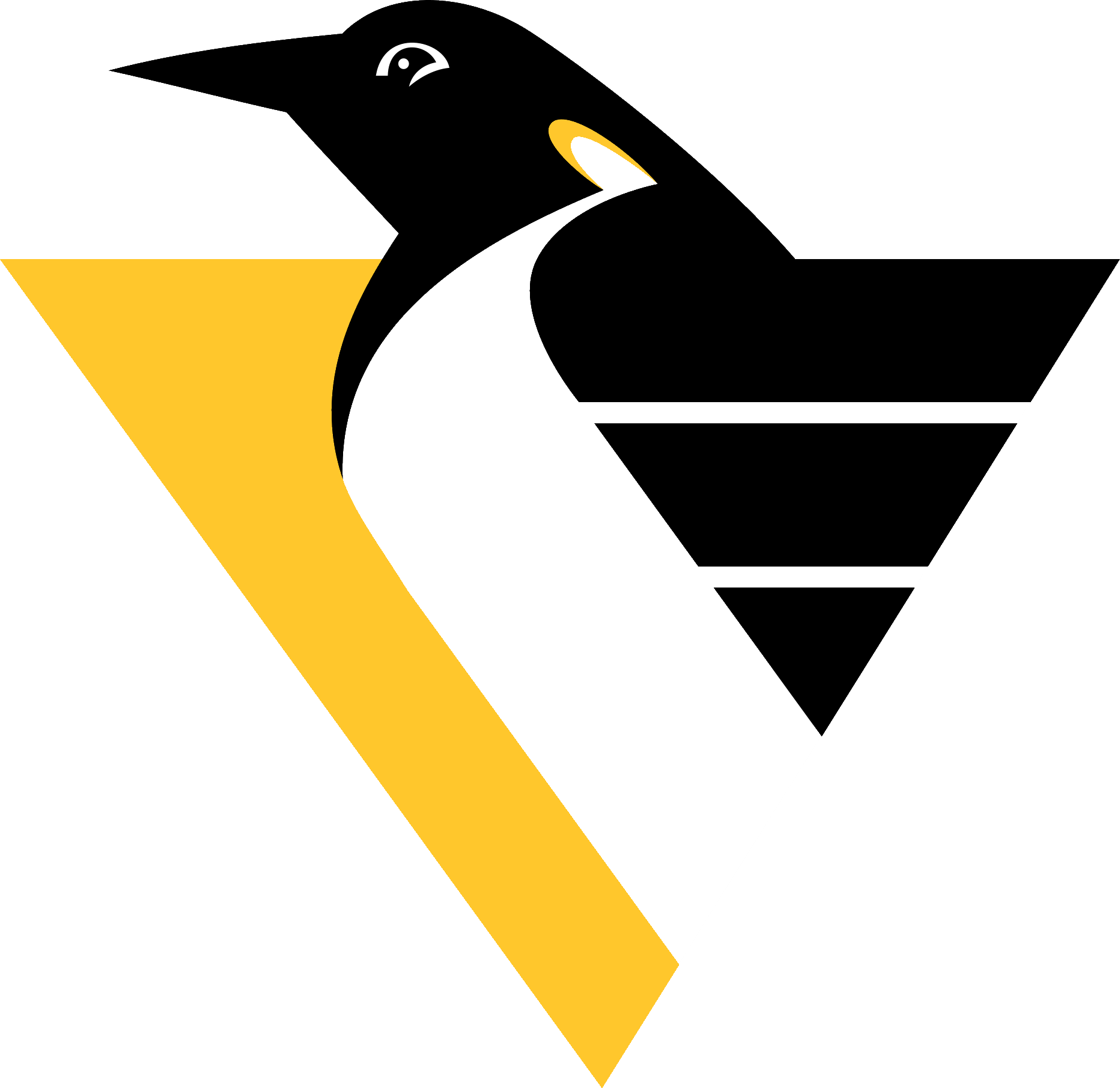 Pittsburgh Penguins Png File (white, silver, gold, black)