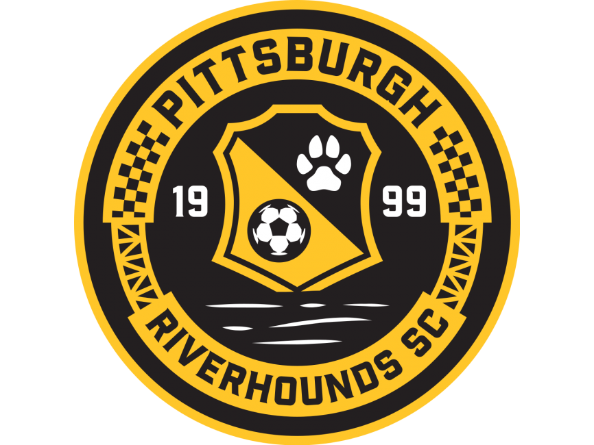 Pittsburgh Riverhounds Sc Png (white, gold, gray, black)