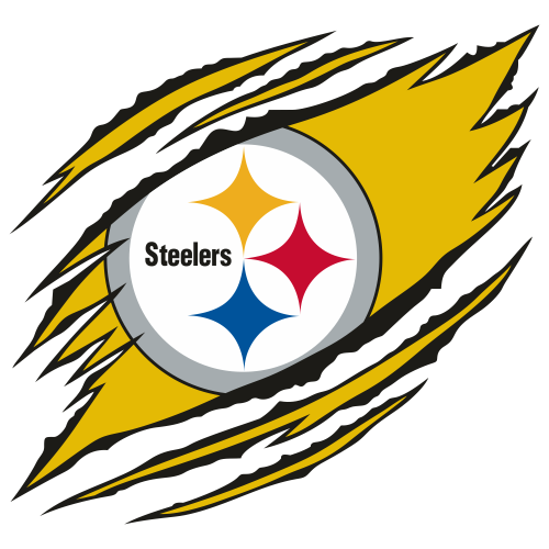 Pittsburgh Steelers Png (white, teal, orange, silver, gold)