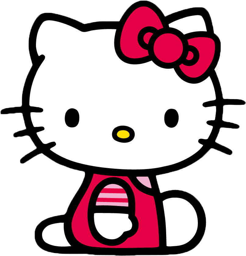 Kitty Png Hd (white, red, black)