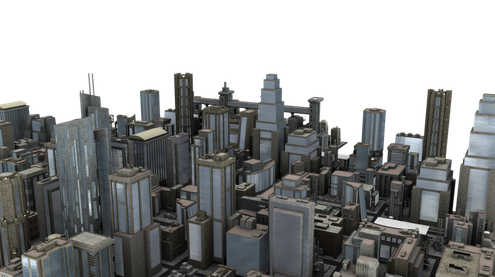 City Transparent Png (gray, black, indigo)