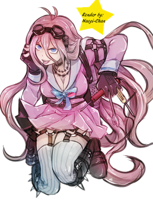 Miu Iruma Background Png (black, indigo)