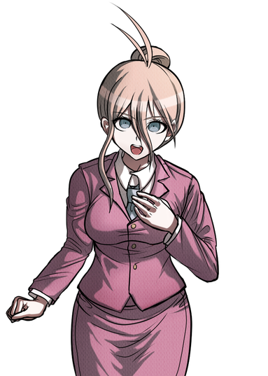 Miu Iruma Png File (black, white, plum)