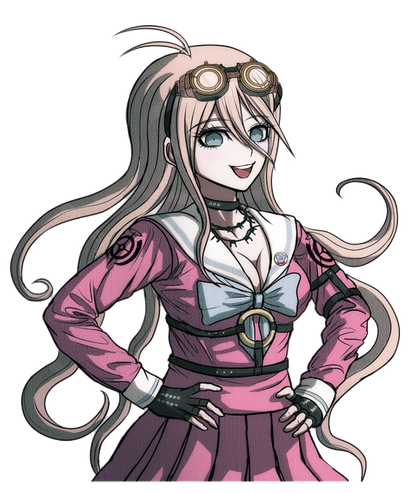 Miu Iruma Png Hd (black, white)